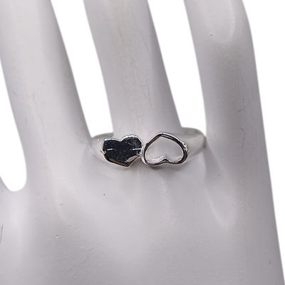 ANILLO CORAZONES # 8, PLATA .925