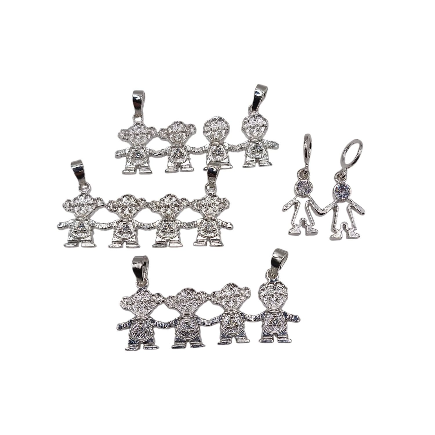 PAQUETE DE DIJES DE NIÑO, PLATA .925