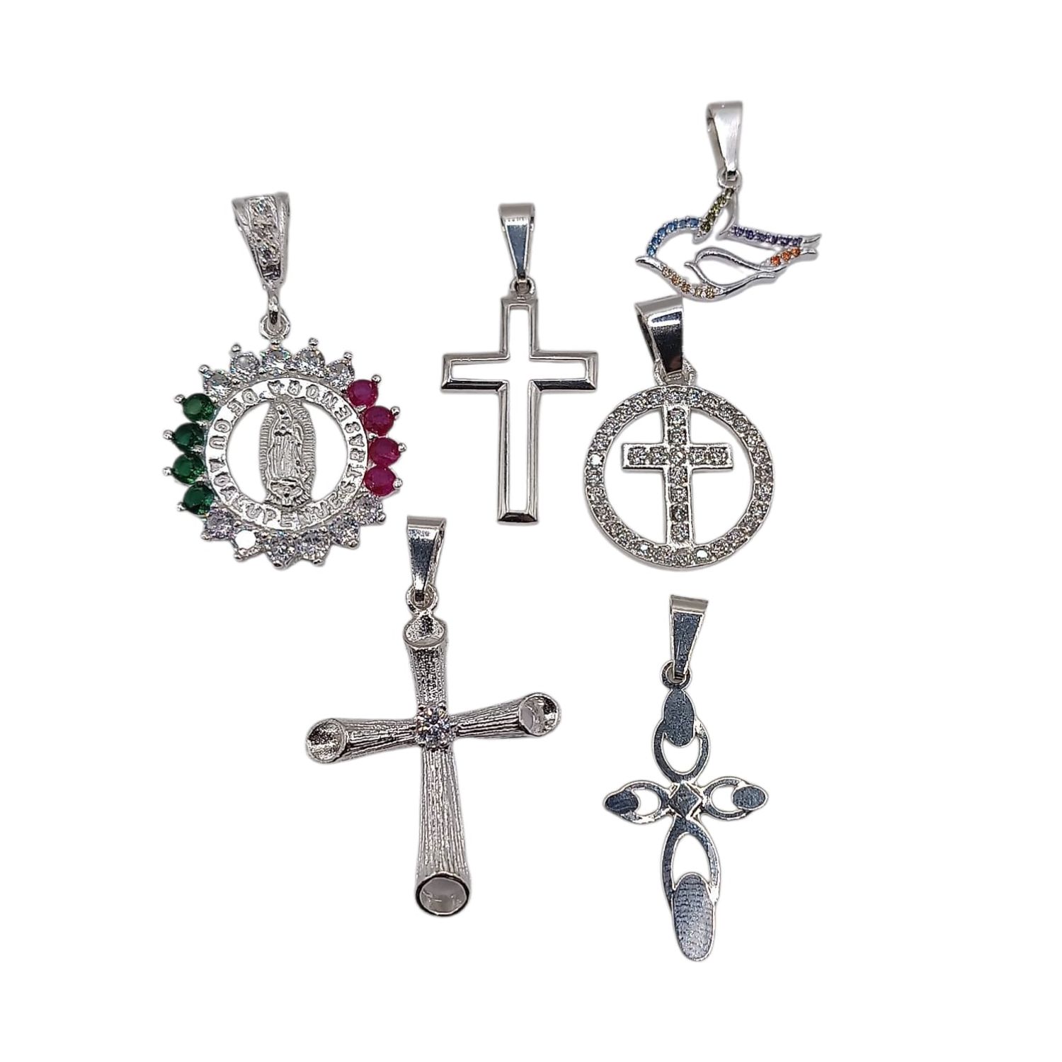 PAQUETE DE 6 DIJES , PLATA .925