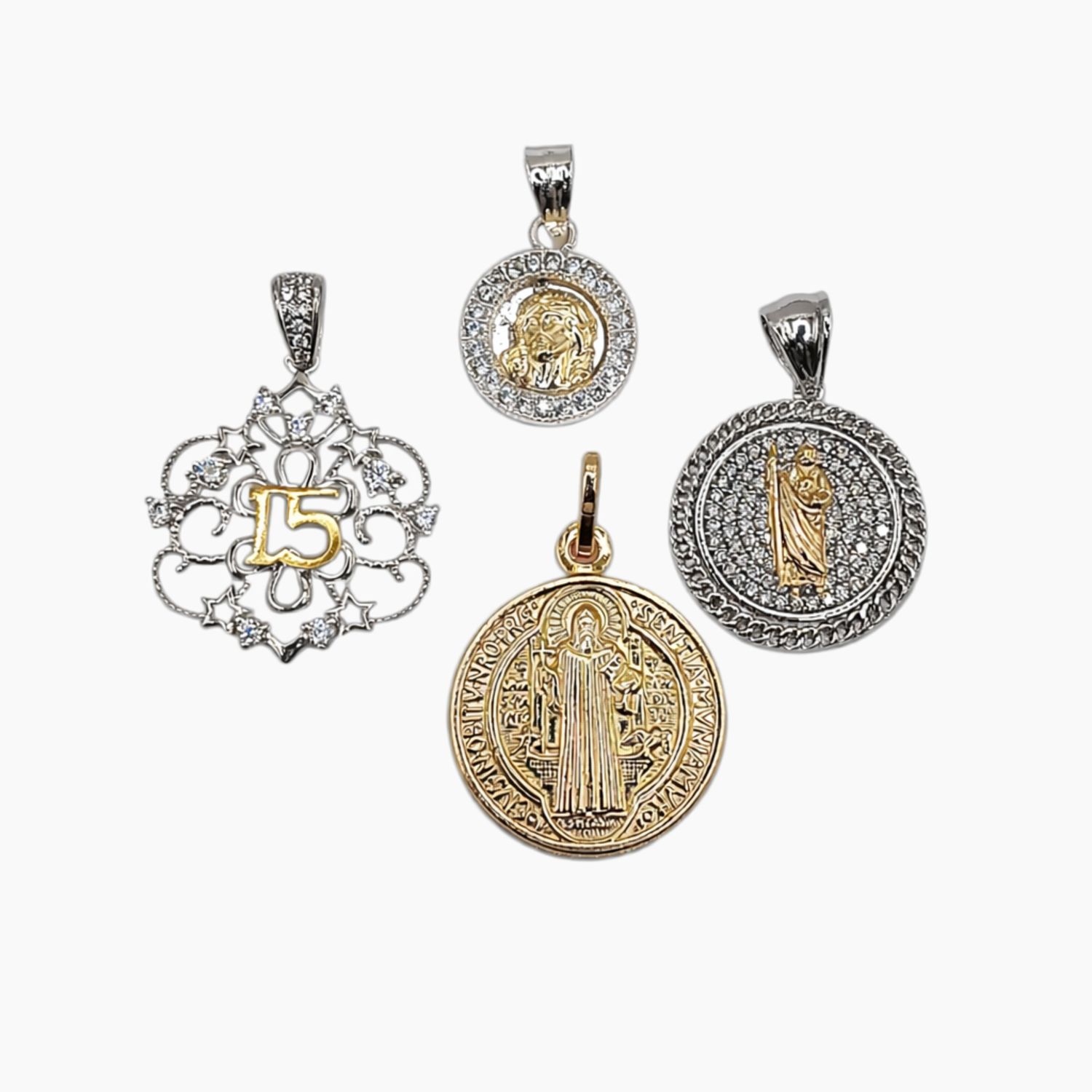 PAQUETE DE DIJES VARIOS, PLATA .925