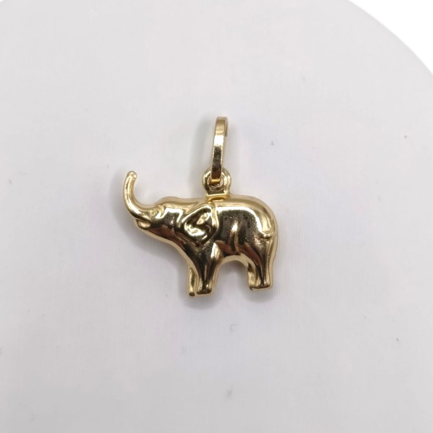 DIJE ELEFANTE 1.5 CM ANCHO  POR 1 CM ALTO, ORO 14K