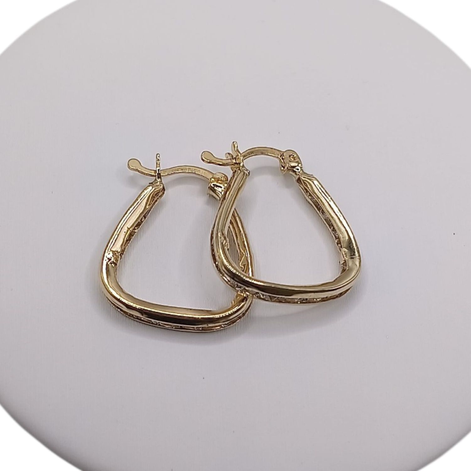 ARRACADA CANAL CON CZ, 2 CM, ORO 10K