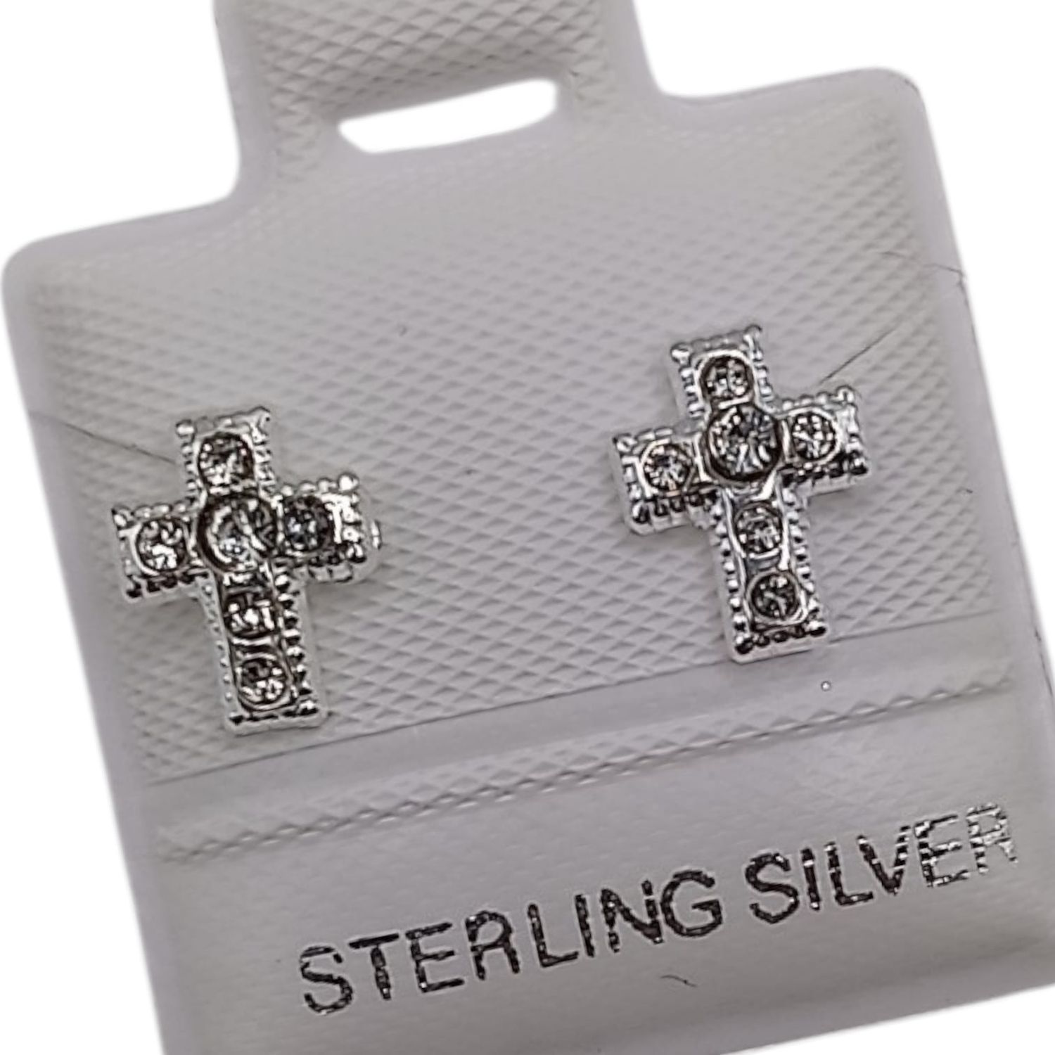 BROQUEL CRUZ, BROCHE DE BOLITA, PLATA .925