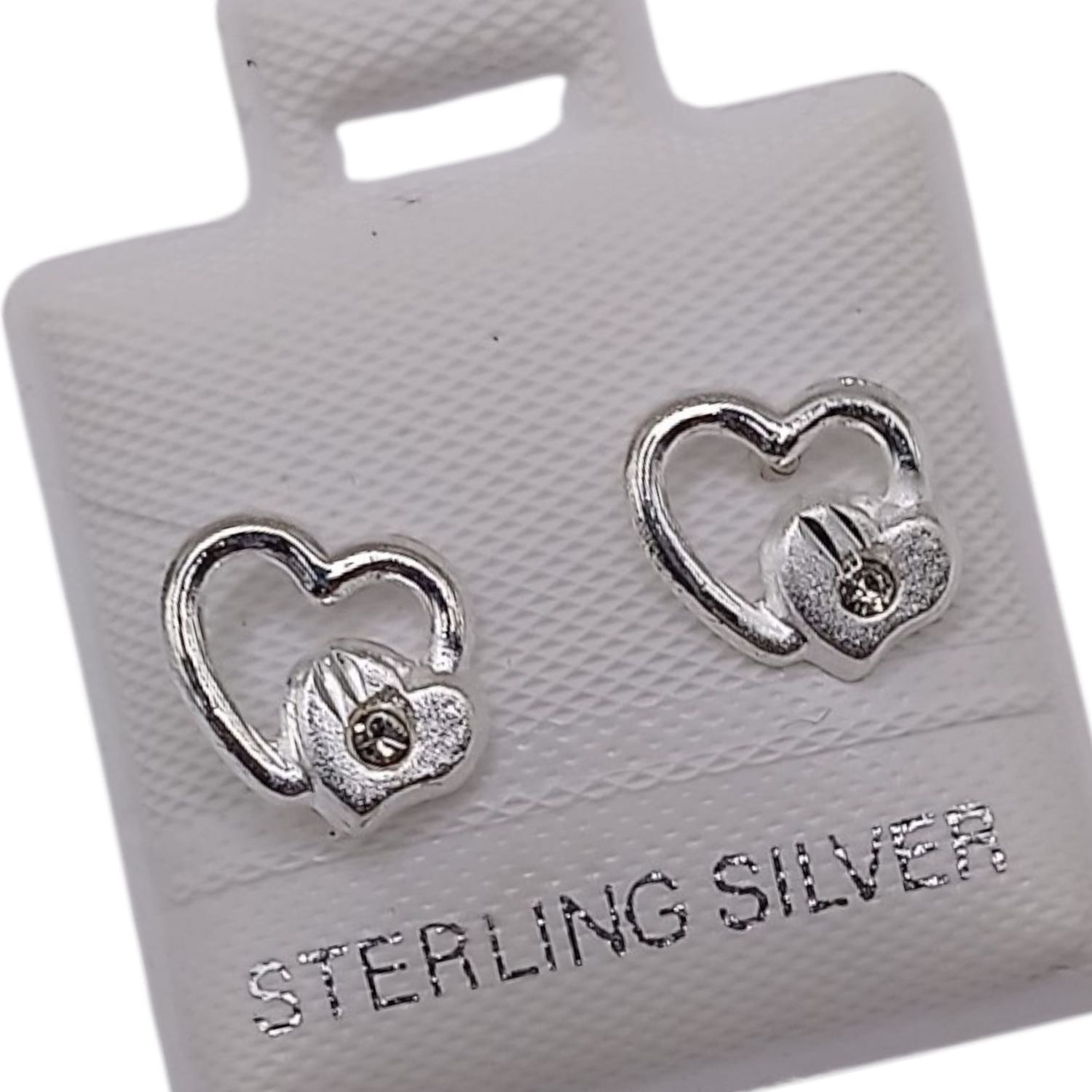 BROQUEL CORAZONES, BROCHE BOLITA, PLATA .925