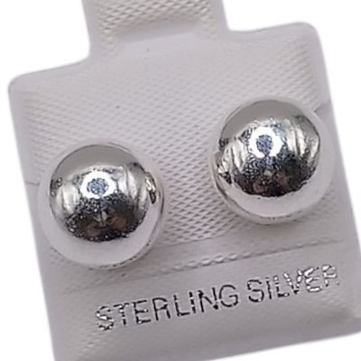 BROQUEL DORMILONA GDE 9.5 MM, BROCHE MARIPOSA, PLATA .925