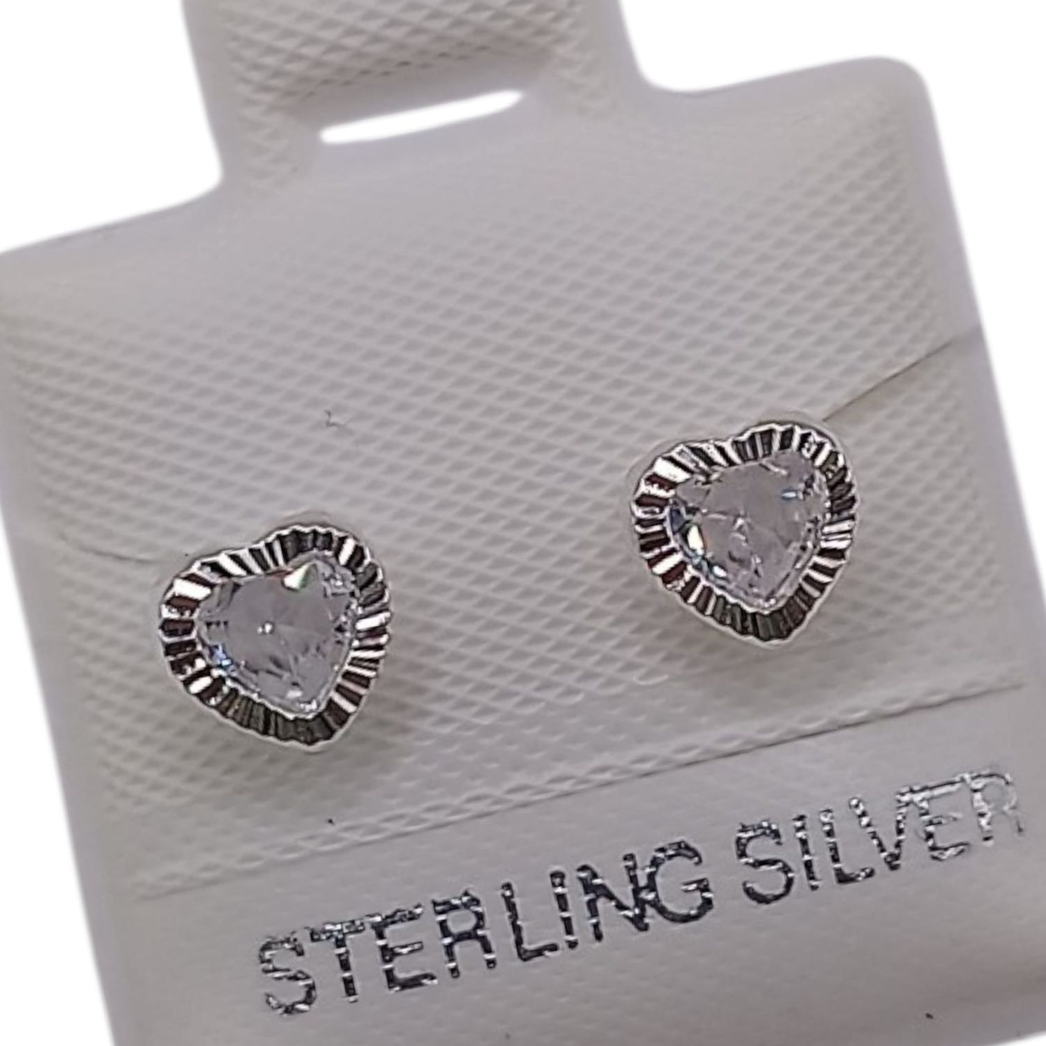 BROQUEL CORAZON CZ BCA, BROCHE BOLITA, PLATA .925