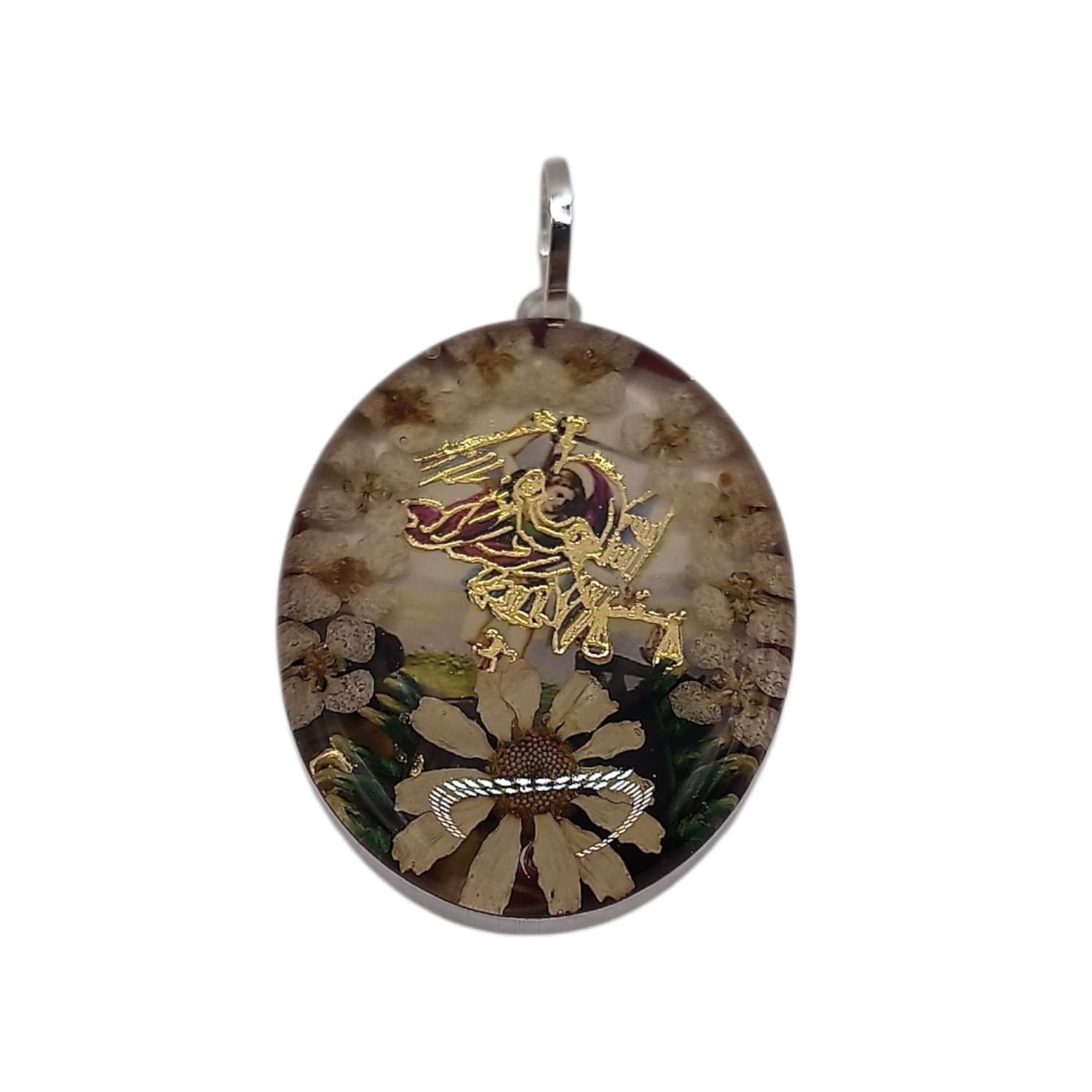 DIJE ARCANGEL MIGUEL 3.5 CM, PLATA .925