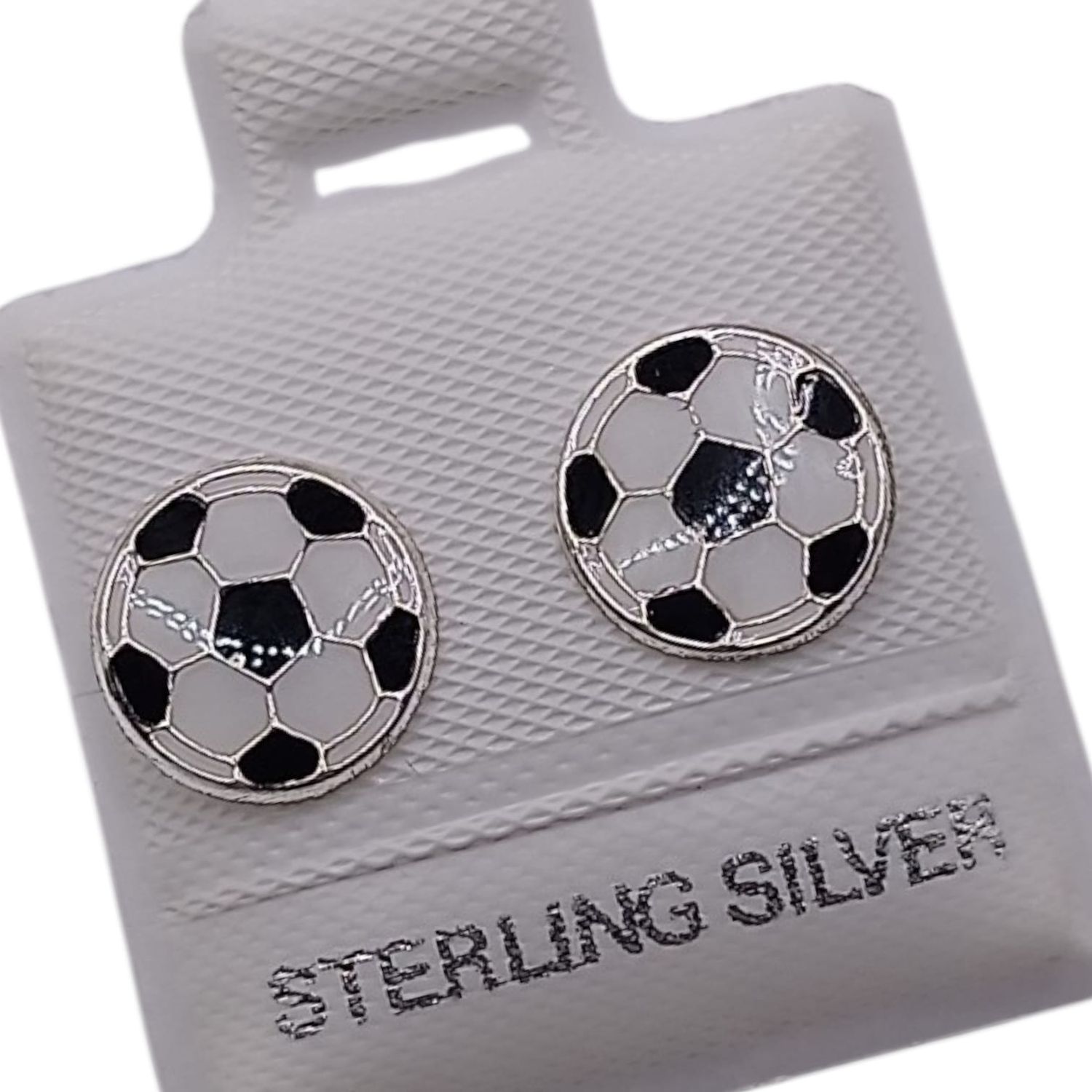 BROQUEL ESMALTADO PELOTA  DE FUT, BROCHE BOLITA, PLATA .925