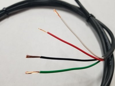 2 and 4 Conductor Hook Up Wire/Cable (Black | Per/FT )