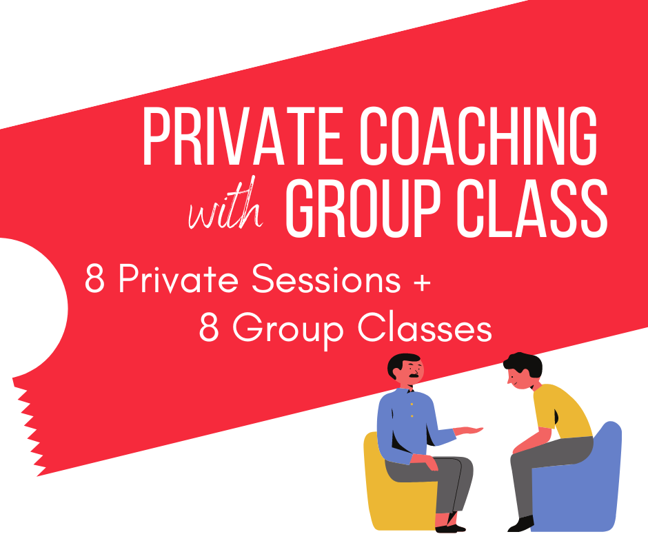 Class with Private Coaching (8 Classes + 8 Coaching Sessions)