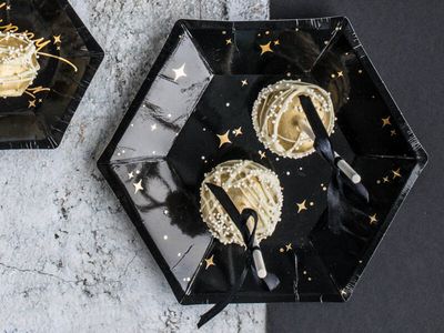 Bordjes Zwart/Goud