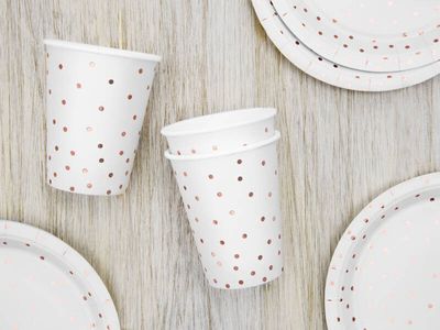 Beker polka dots Rose Gold