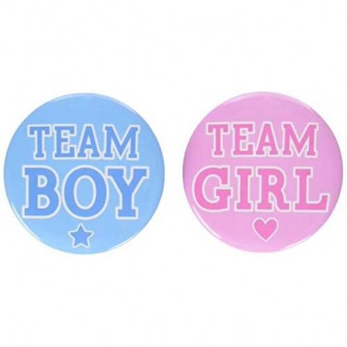 Buttons team boy / team girl