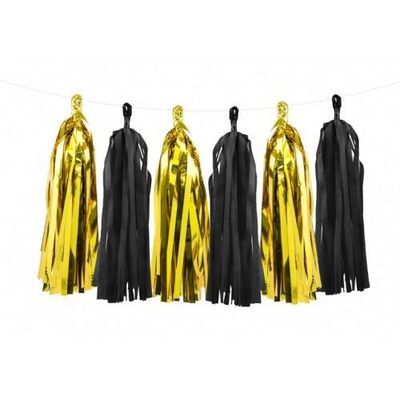 Tassel guirlande Black / Gold