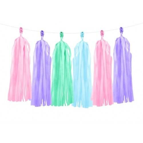 Tassel Guirlande Pastelkleuren