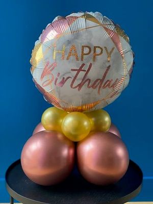 Tafel/ kastmodel folieballon groot voorgedrukt
