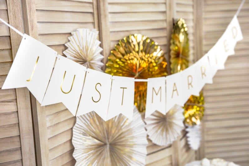 Banner Just Married