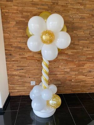 Pilaar twist bloem voorgedrukt.