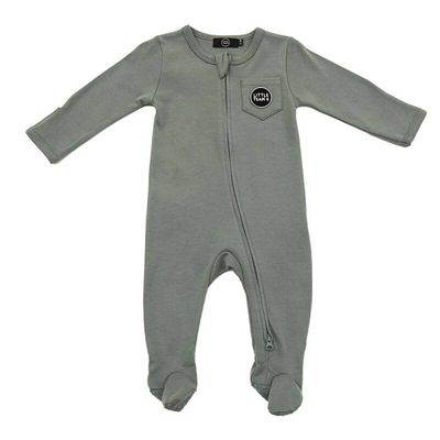 Pyjama Bio Katoen Little Team B kaki — kaki / 0-3 maanden
