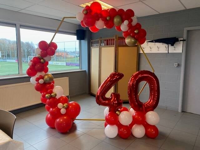 Ballondecoratie op frame