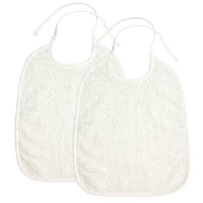Slabbetjes badstof Off White 2st.