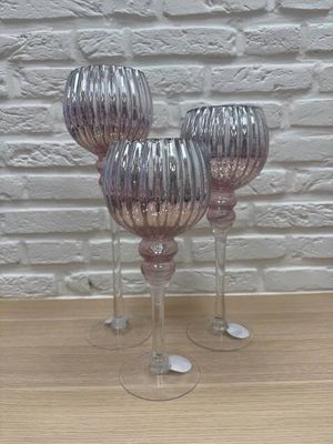 Windlicht glas 3st.