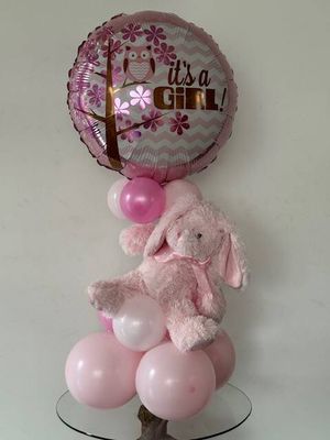 I'ts a girl ballon + knuffel — Girl