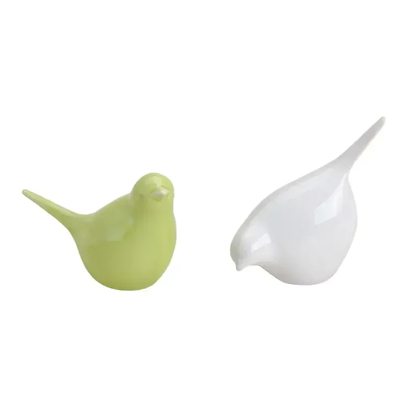 Vogeltjes groen / wit