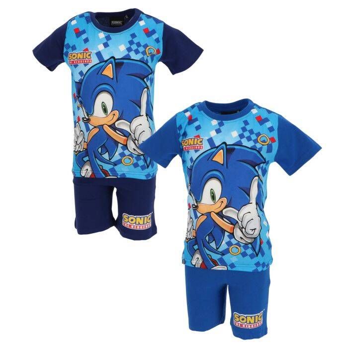 Sonic shortama — donkerblauw / 6j(116)
