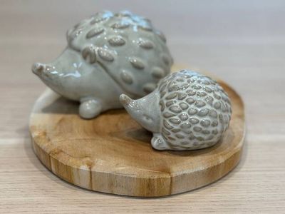 Set Egeltjes — onderzetter teak
