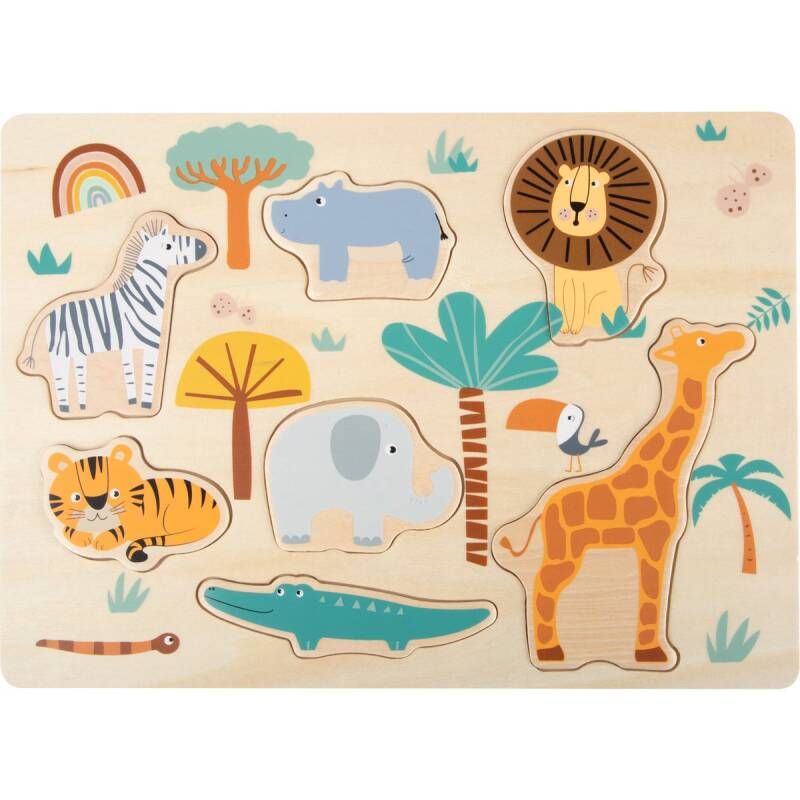 Houten legpuzzel Safari
