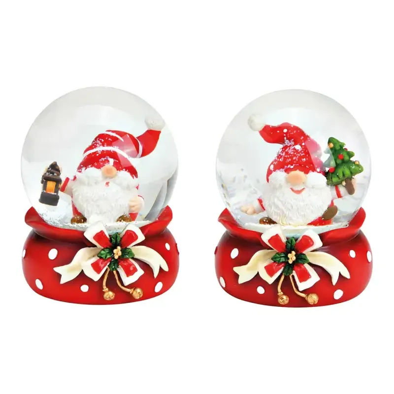 Sneeuwbol Kerstman van poly. — kerstboom