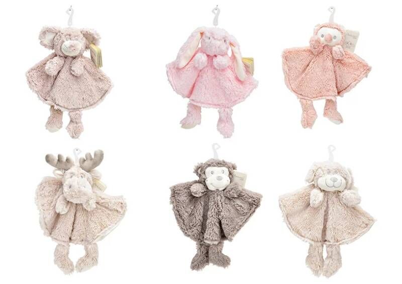 Baby knuffeldoekje 1 stuk — ecru hondje