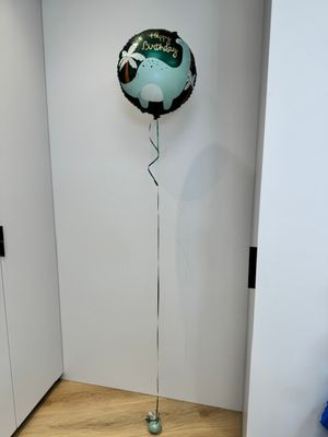 Folieballon voorgedrukt gevuld met helium.