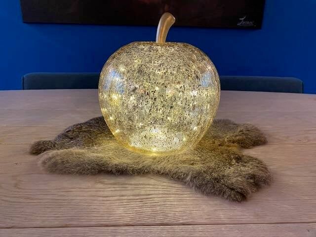 Appel goud met 30 ledlampjes