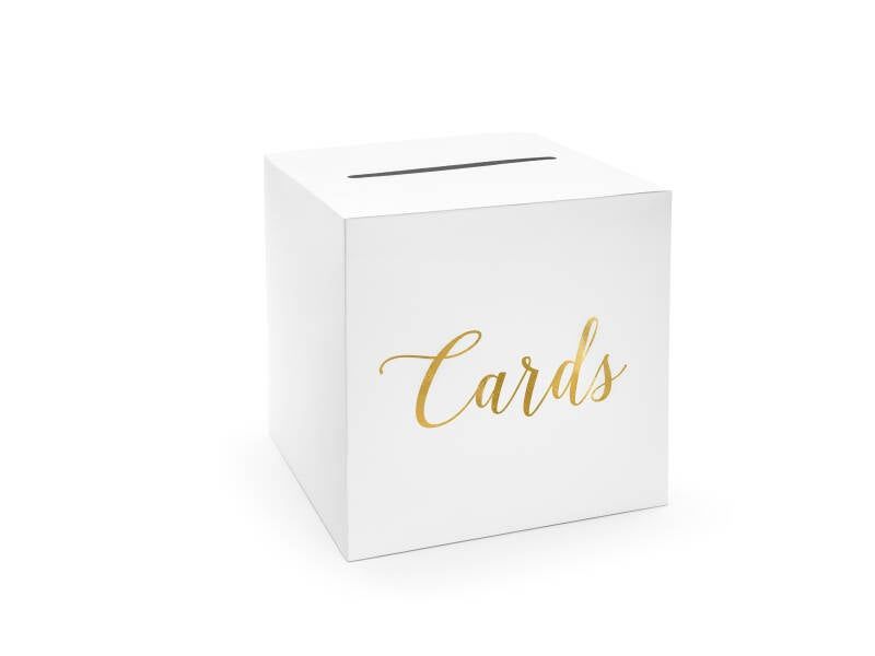 Kaarten box goud