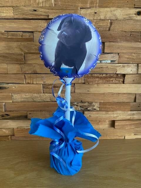 Fotoballon 18cm. dubbelzijdig bedrukt. — Rond