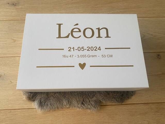 Luxe magneetdoos gepersonaliseerd groot.