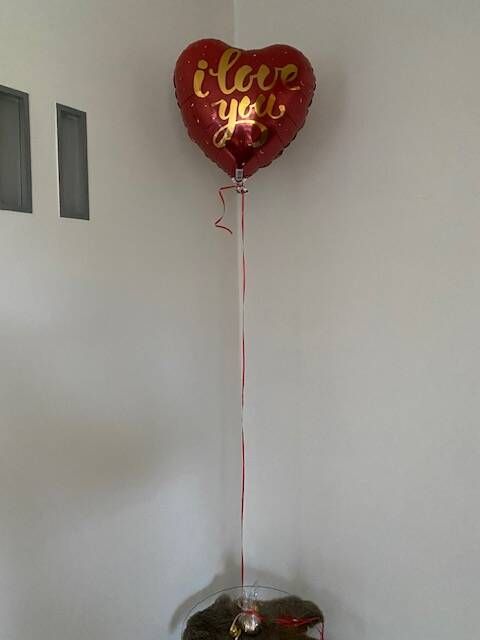 Folieballon I love You gevuld met helium