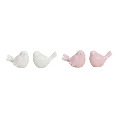 Vogeltjes roze / wit — Roze