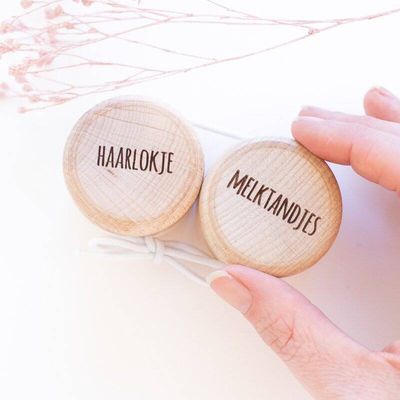 Bewaardoosje melktandjes en haarlokje