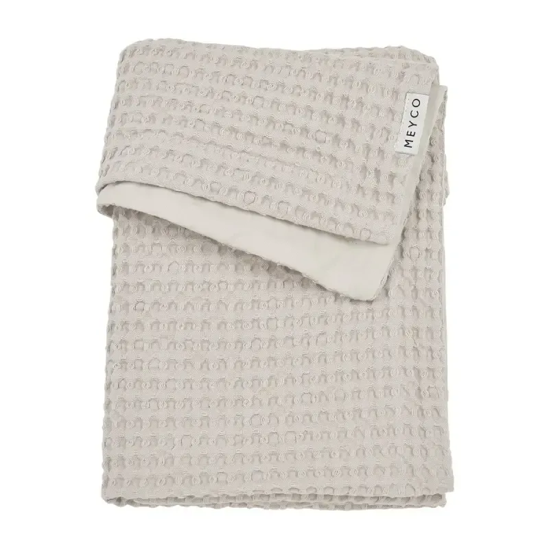 Deken wafel cotton greige