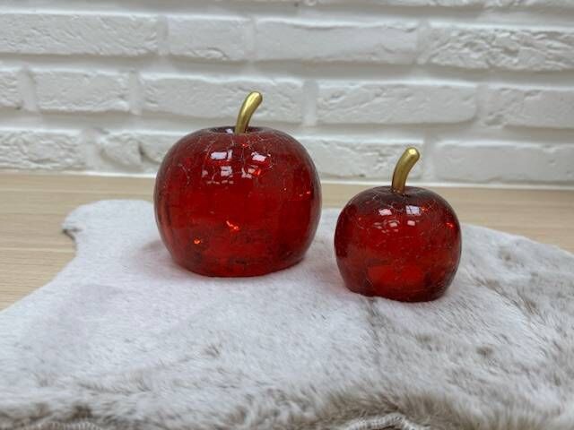Set appels met ledlampjes rood