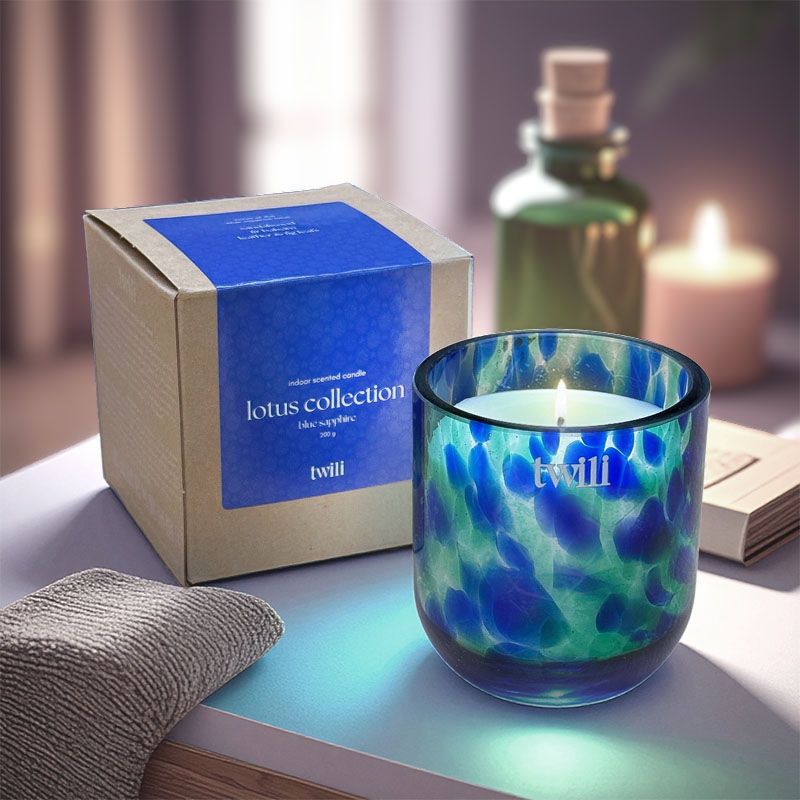 TWILI INDOOR SCENTED CANDLE LOTUS COLL. SAPPHIRE S