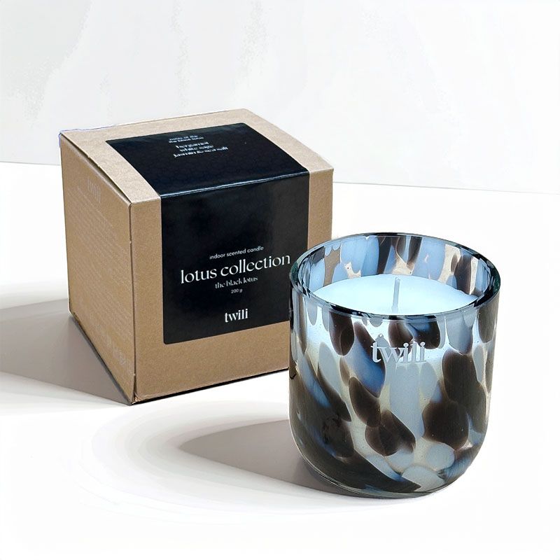 TWILI INDOOR SCENTED CANDLE LOTUS COLL. BLACK S