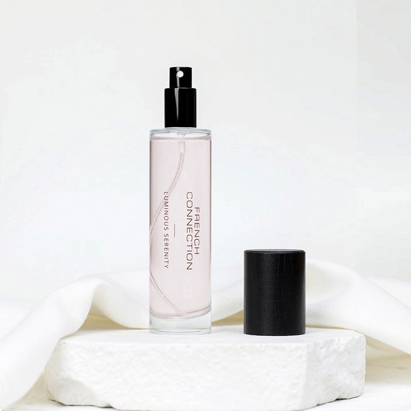 FRENCH CONNECTION BLACK WOODEN SURROUND LUMINOUS SERENTY ROOM SPRAY 100ML