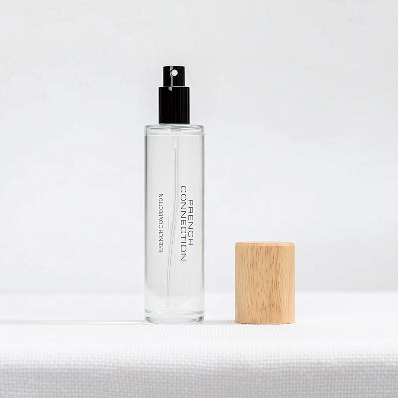 FRENCH CONNECTION NATURAL WOODEN SURROUND ORANGE&amp;GINGER ROOM SPRAY 100ML