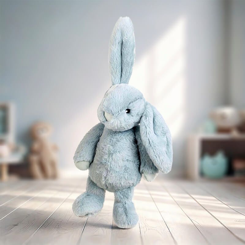 Knuffel konijn blauw 23CM