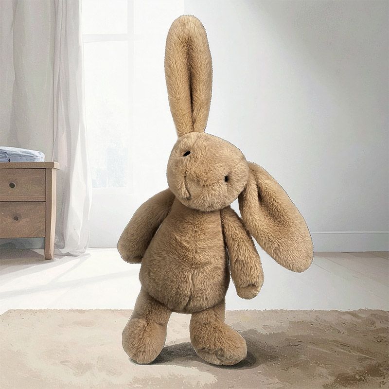 Knuffel konijn bruin 23CM