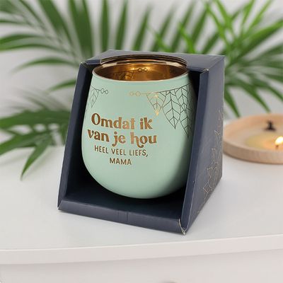 SFEERLICHTHOUDER "VEEL LIEFS, MAMA"
